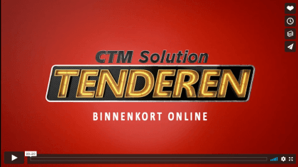 CTM Solution introduceert aanbestedingsshow 'Tenderen'