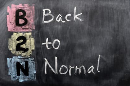 Back to normal